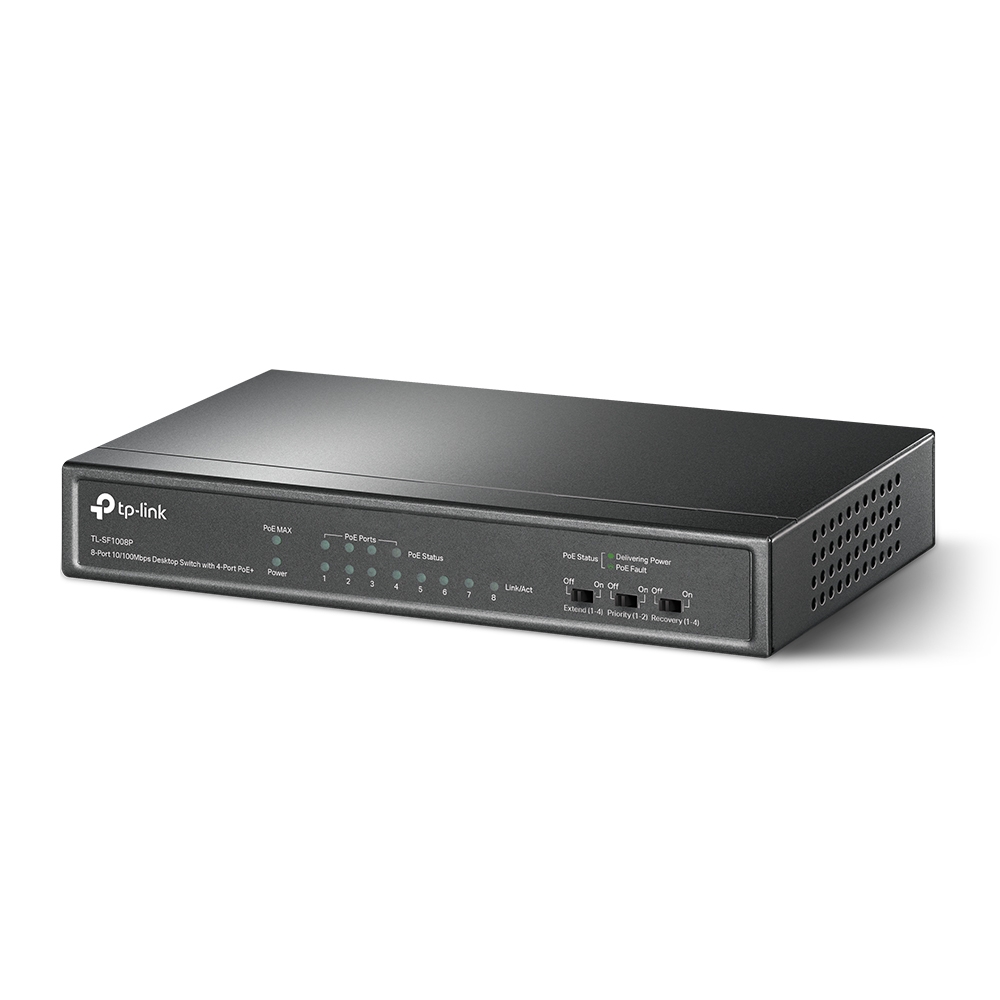 Tplink SF1008P 8-Port Desktop Switch with 4-Port PoE+ B