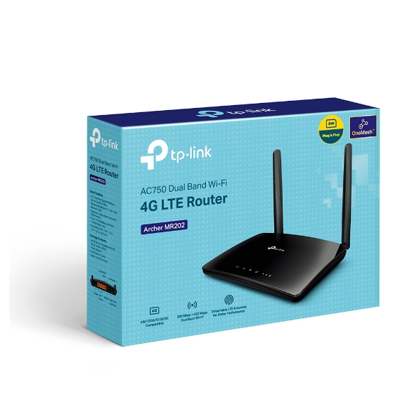 Tplink Archer MR202 Wireless Dual Band 4G LTE Router A Tplink Archer MR202 Wireless Dual Band 4G LTE Router A