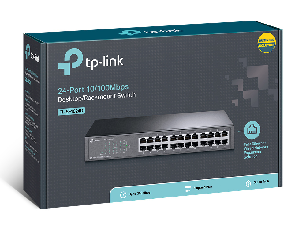 TP-link Tl-SF1024d 24-port Desktop Rackmount Switch A TP-link Tl-SF1024d 24-port Desktop Rackmount Switch A